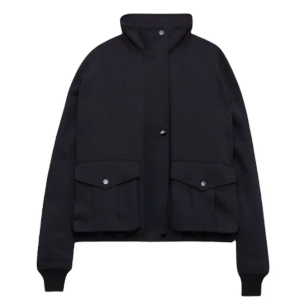 Aritzia Wilfred Kamille Bomber Jacket - Black, Size M